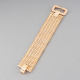 French Vintage Belt Bracelet is Yellow Gold