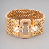 French Vintage Belt Bracelet is Yellow Gold