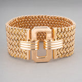 French Vintage Belt Bracelet is Yellow Gold