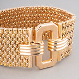 French Vintage Belt Bracelet is Yellow Gold