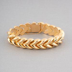 French Vintage Yellow Gold Bracelet