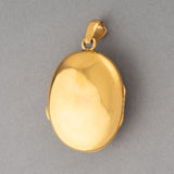 Gold Pearls and Enamel Miniature Antique French Pendant Locket