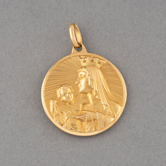 French Gold Vintage Medal