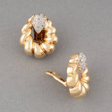 Gold and Diamonds Vintage Earrings