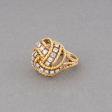 Boucheron Gold and 2 Carats Diamonds Ring