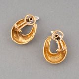 Gold and Diamonds vintage earrings