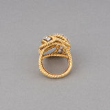 Boucheron Gold and 2 Carats Diamonds Ring