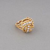 Boucheron Gold and 2 Carats Diamonds Ring