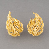 French Gold Vintage Clip Earrings