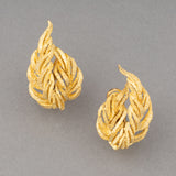 French Gold Vintage Clip Earrings