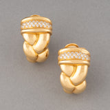 Gold and Diamonds French Vintage Earrings