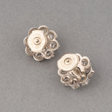 Gold and 2.20 Carats Diamonds French Retro Earrings