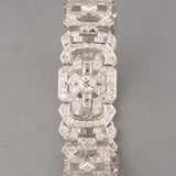 Platinum and Diamonds French Art Déco Bracelet