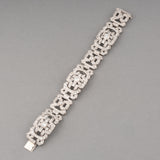 Platinum and Diamonds French Art Déco Bracelet