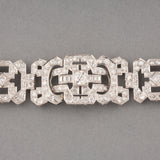 Platinum and Diamonds French Art Déco Bracelet