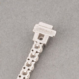 Gold and 1.25 Carats Diamonds French Tennis Bracelet