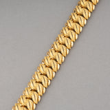 French Vintage Yellow Gold Bracelet Circa 1960