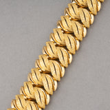 French Vintage Yellow Gold Bracelet Circa 1960