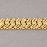 French Vintage Yellow Gold Bracelet Circa 1960