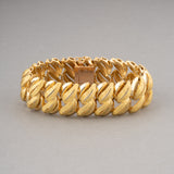 French Vintage Yellow Gold Bracelet Circa 1960