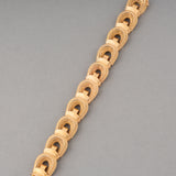 French Gold Retro Bracelet in Rose Gold