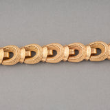 French Gold Retro Bracelet in Rose Gold