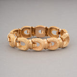 French Gold Retro Bracelet in Rose Gold