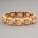 French Gold Retro Bracelet in Rose Gold