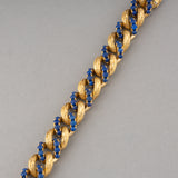 Gold and Lapis Lazuli  Vintage Bracelet