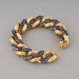 Gold and Lapis Lazuli  Vintage Bracelet