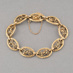 French Antique "Filigrané" Bracelet in Gold