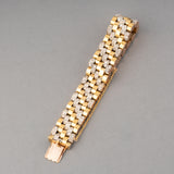 Gold and Diamonds Retro Bracelet