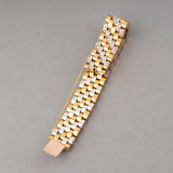 Gold and Diamonds Retro Bracelet