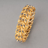 Gold and Sapphires Vintage Bracelet