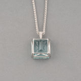 Gold and 52.45 Carats Aquamarine Pendant