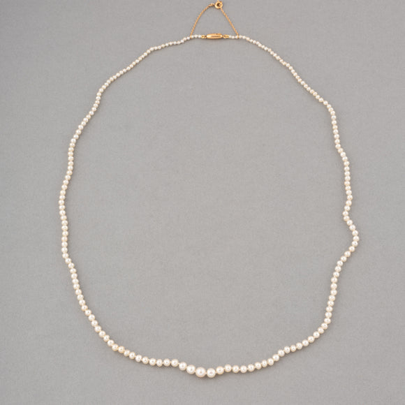 French Antique Natural Pearls Necklace