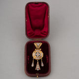 19 Th Century Gold and Micro Mosaïques Locket Pendant