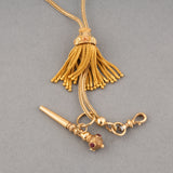 French Antique Watche Chain in Gold with Tassel