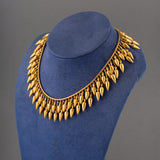 French Antique Necklace Etruscan Revival in Gold