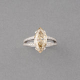 Certified 3.19 Carats Diamond Ring