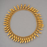 French Antique Necklace Etruscan Revival in Gold