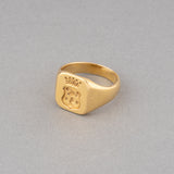 Antique French "Chevalière" Signet Ring in Gold