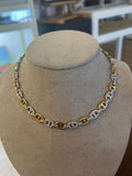 Gold and 5.50 Carats Diamonds Vintage Necklace