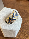 Wempe Gold Diamonds and Sapphires ring