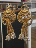 Gold and Diamonds French Vintage Earrings