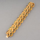 Gold and precious stones French Retro Bracelet