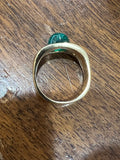 Gold Diamonds and 2 Carats Emerald Ring