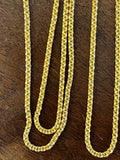 French Long Old Chain in Yellow Gold « Double Forçat »