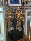 Gold and Diamonds French Vintage Earrings