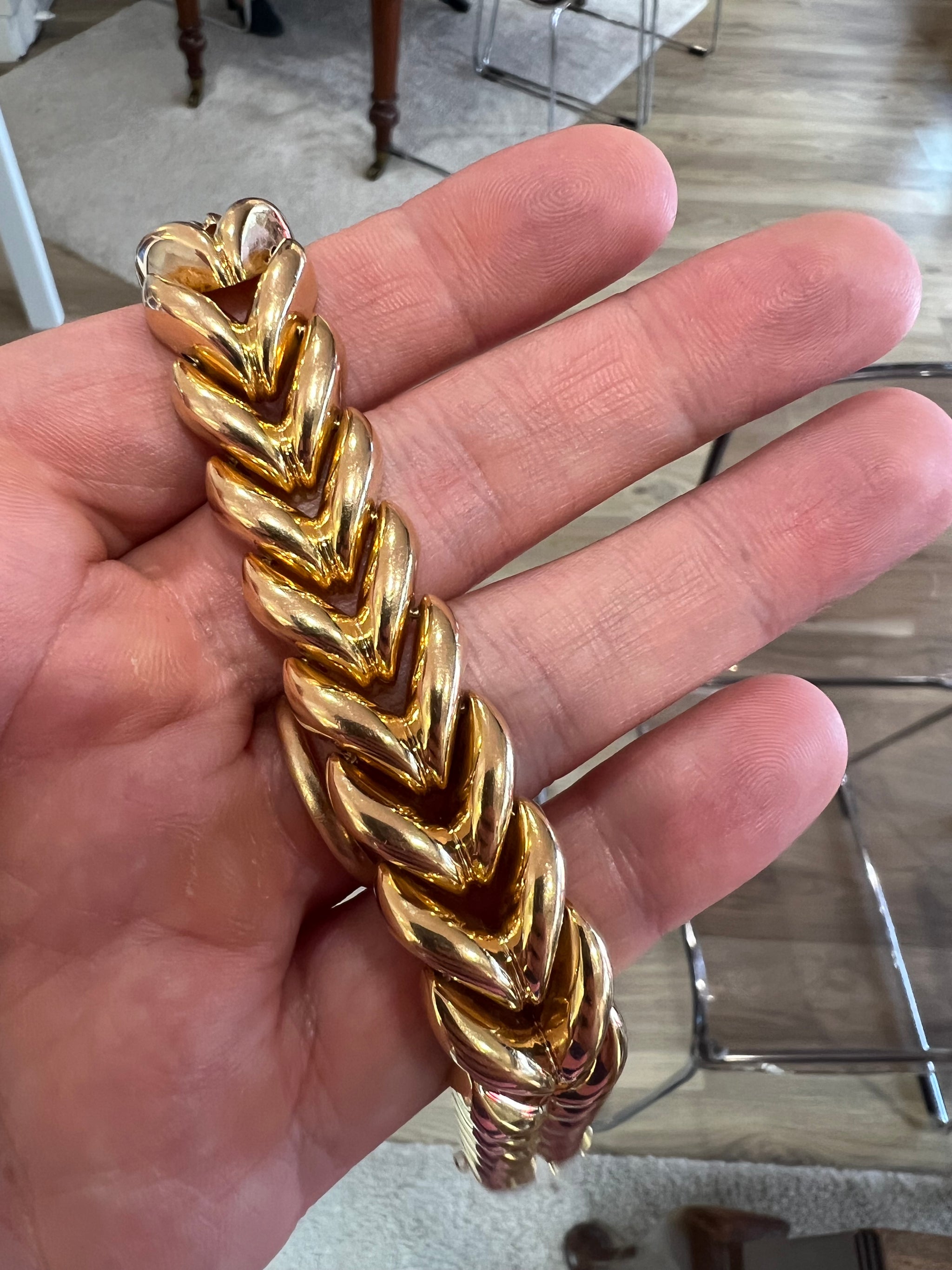 French Vintage Yellow Gold Bracelet – Galerie Lydia RUPP